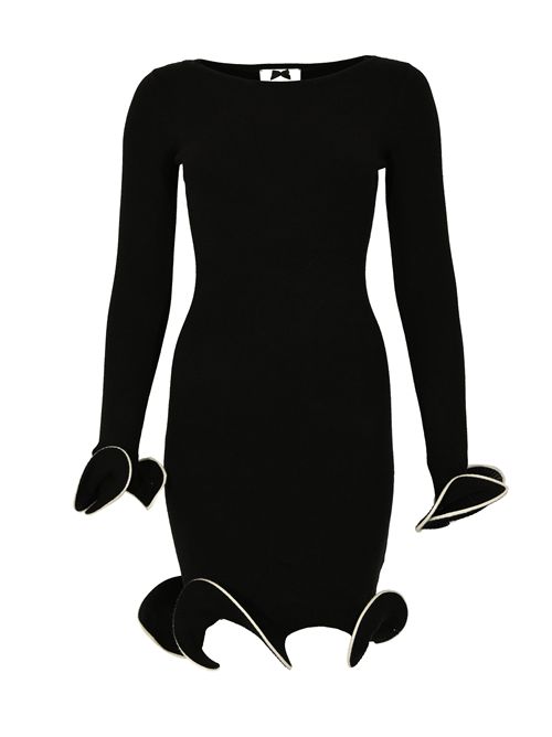 Abito in maglia di viscosa con ruches NO SECRETS | 253NS120LIQUIRIZIA PROFILILATTE